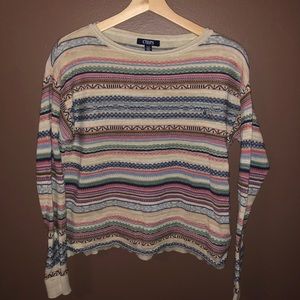 Chaps Multicolored Striped sweater